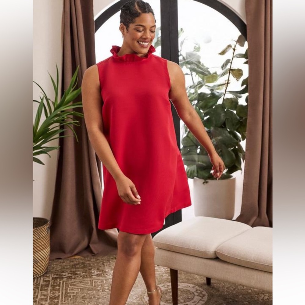 Elegant Red Sleeveless Dress